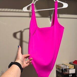 NWT Vibrant Pink Good American Bodysuit